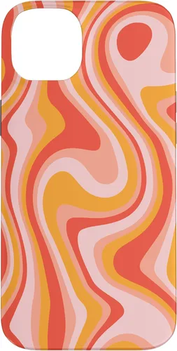 Vista 15 de iPhone 16 Retro Groovy Liquid Swirl Hippie 70's 80's Psychedelic Case