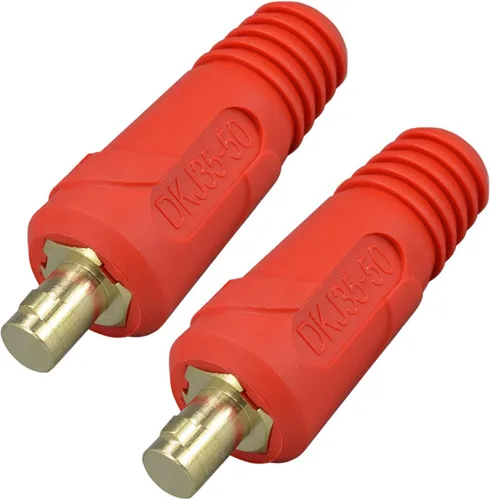 Vista 4 de RIVERWELD Conector-enchufe DKJ35-50 del panel del cable de soldadura TIG 315Amp Dinse Quick Fitting con ajuste rápido estilo Dinse de color negro