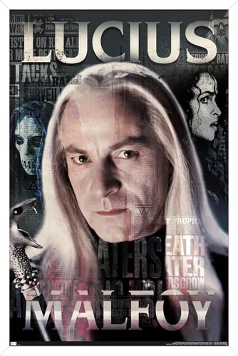 Vista 12 de Trends International The Wizarding World: Harry Potter - Póster de pared de Lucius Malfoy, 34 pulgadas de largo x 22.4 W, versión premium sin marco