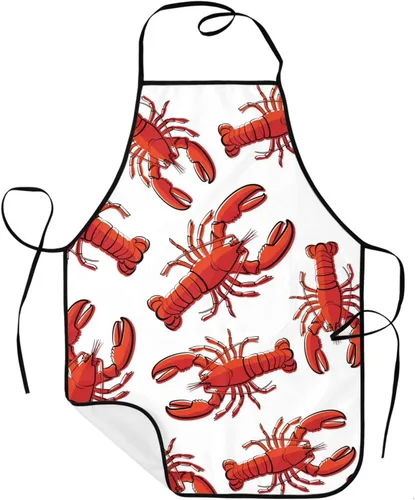 Vista 45 de Sigouyinei Delantales para mujeres con bolsillos, delantal para hombres, delantal adecuado para chefs camareros, técnicos de uñas para hornear