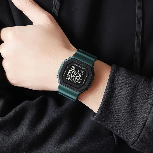 Vista 7 de PASOY Relojes de moda para hombres y mujeres unisex verano digital retroiluminación casual impermeable deportes al aire libre natación colorido