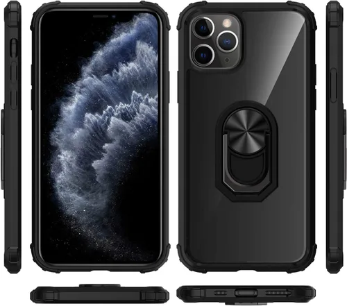 Vista 8 de Funda con función atril para iPhone 11 Pro Max de 6.5 pulgadas (2019), funda transparente de protección contra caídas, carcasa delgada