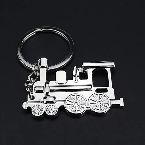 Vista 2 de Z50-B Little Steam Train Charm Colgante Llavero Llavero (Plata), plateado
