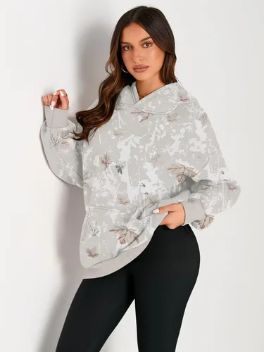 Vista 56 de Trendy Queen - Sudaderas extragrandes con capucha para mujer, suéteres de manga larga, sin botones, de vellón, de otoño, ropa de invierno
