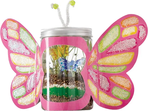 Vista 5 de Creativity For Kids Terrario de mariposas Sparkle N' Grow - Manualidades STEAM para niños