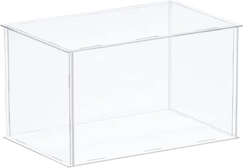 Vista 9 de MECCANIXITY Vitrina de acrílico Caja de plástico transparente montar escaparate a prueba de polvo 14x6.3x4.1 pulgadas para artículos coleccionables