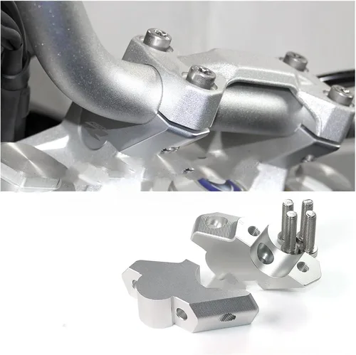Vista 7 de Abrazadera de manillar para F850GS para F900R para F900XR para F850GS para motocicleta de aventura para elevador de manillar CNC con clip