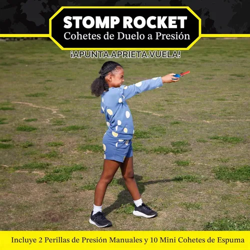 Vista 2 de Stomp Rocket Dueling Squeeze Rockets, paquete de 2 jugadores