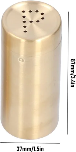 Vista 2 de Juego de salero y pimentero, coctelera de especias de acero inoxidable, fácil de limpiar y rellenar, latas de condimento en polvo con tapa, diseño
