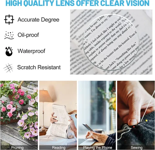 Vista 31 de Lightweight Reading Glasses Men Women Square Spring Hinges Readers 1.00 1.25 1.50 1.75 2.00 2.25 2.50 2.75 3.00