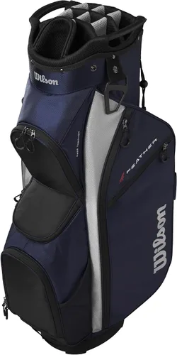 Vista 11 de Wilson Bolsa de Carrito de Golf Feather - Negro/Gris/Rojo