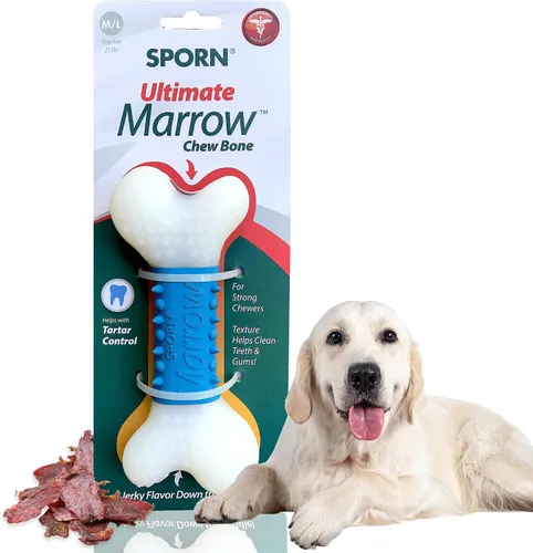 Vista 11 de Sporn Yuppie - Juguete dental para cachorros, masticable de médula, pequeño, blanco, (33810)