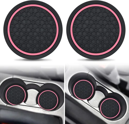 Vista 15 de Auprite Posavasos para tazas de coche, 2 unidades de 2.77 pulgadas Posavasos universales para portavasos de coche, alfombrillas antideslizantes