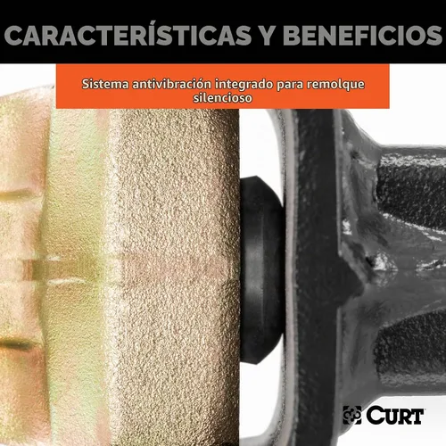 Vista 5 de CURT 45901 Soporte de bola de enganche de remolque ajustable, se adapta a receptor de 2 pulgadas, caída de 6-3/4 pulgadas, elevación de 5-1/4