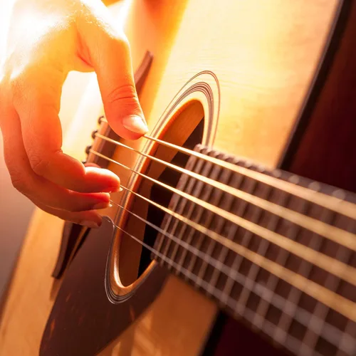 Vista 5 de Bememo 2 juegos de 6 cuerdas de repuesto de acero para guitarra acústica (amarillo y multicolor)