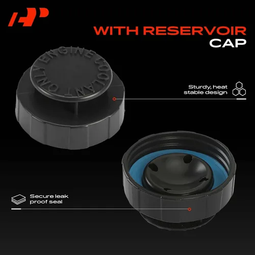 Vista 5 de A-Premium Tanque de depósito de recuperación de desbordamiento de refrigerante del motor [con tapa y tubería] Compatible con vehículos Chevrolet