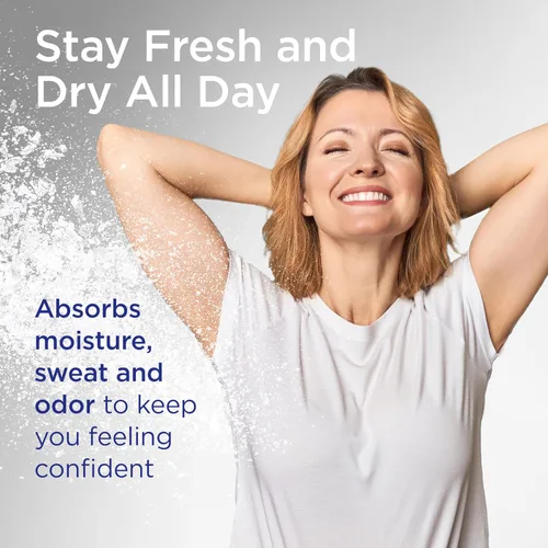Vista 2 de Shower to Shower Morning Fresh - Polvo corporal con manzanilla para hombres y mujeres, sin talco, absorbe el sudor, evita rozaduras y olores