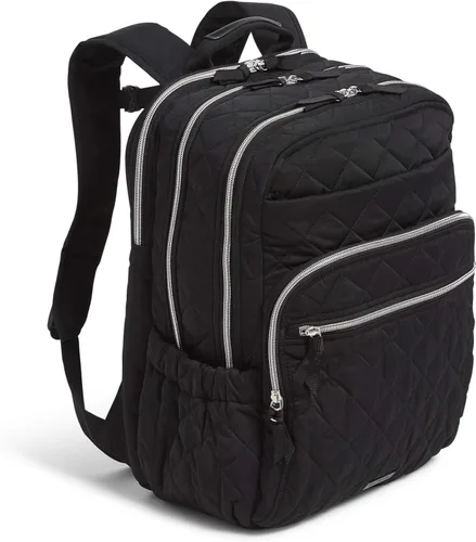 Vista 4 de Vera Bradley Mochila Campus XL Performance Twill para mujer, Negro