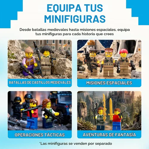 Vista 2 de Megapaquete de 86 armas diseñadas para LEGO y otras minifiguras