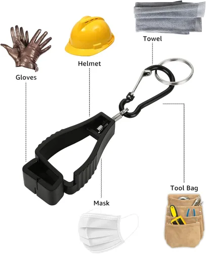 Vista 6 de Glove Clips for Work Glove Holders, Glove Holder Clip Gloves Clip for Construction