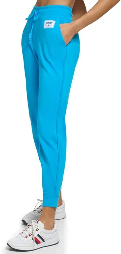Vista 2 de Tommy Hilfiger Pantalón deportivo de punto acanalado fácil de ajustar para mujer