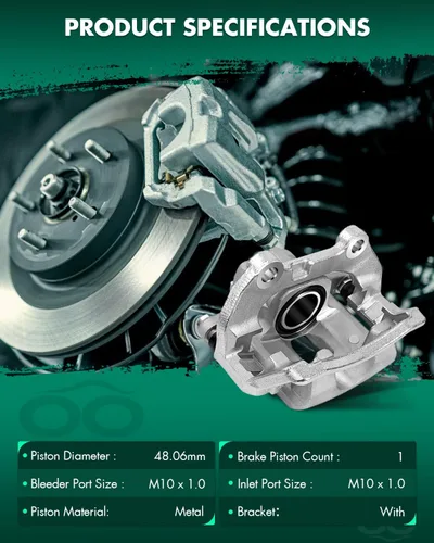 Vista 2 de SCITOO Pinza de freno trasera izquierda con soporte 18B4804 compatible para Buick 2004-2007 para Chevrolet 2002-2009 para GMC 2002-2009 para Isuzu
