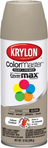 Vista 34 de Krylon K05160202 ColorMaster Pintura + imprimación, plana, negro, 12 onzas