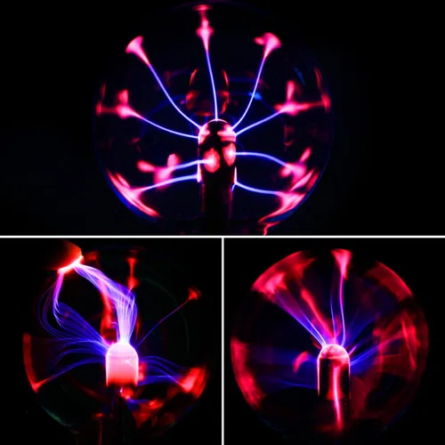 Vista 4 de Gresus - Lámpara de bola de plasma mágica alimentada por USB con batería de 3 pulgadas para decoraciones Touch Sensitive Interactive Plasma Lamp