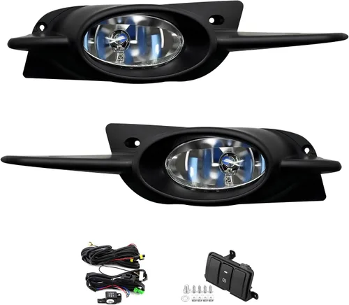 Vista 26 de Luces antiniebla de conducción compatibles con lámparas de parachoques delantero Honda CRV 2007 2008 2009 con bombillas halógenas H11 de 12 V 55 W