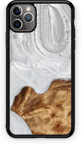 Vista 22 de WUDN Funda delgada de resina y madera para teléfono compatible con Apple iPhone 6, 6s, 7, 8, SE