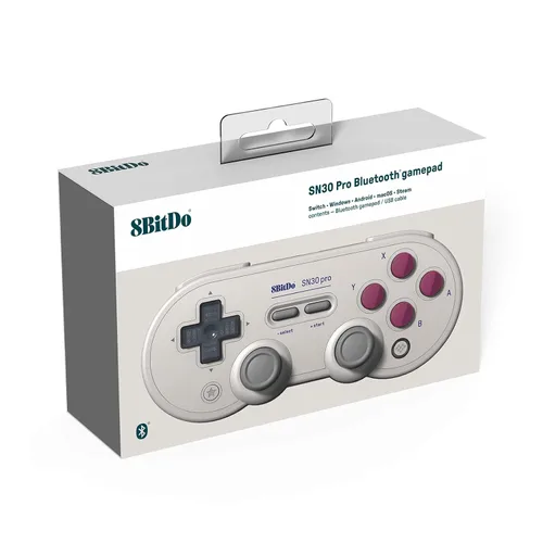 Vista 8 de 8Bitdo Sn30 Pro Wireless Bluetooth Controller Retro Gamepad for Switch, PC Windows, Steam Deck, Android, Raspberry PI, iPhone, iPad, macOS and Apple