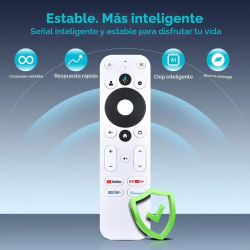 Vista 2 de ZWP Control remoto de voz de repuesto para Onn. TV 4K Streaming Box