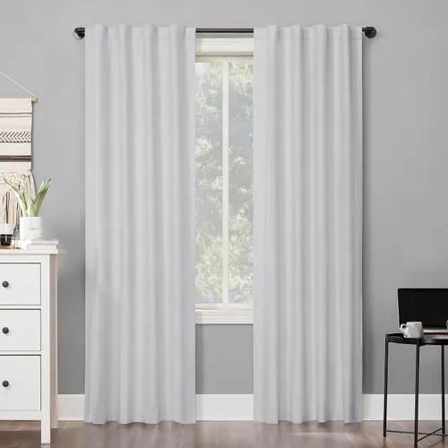 Vista 18 de Sun Zero Cyrus - Juego de 2 cortinas térmicas con pestañas, opacas 100%, 2 unidades Gris carbón