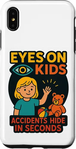 Vista 11 de Eyes on Kids Child Safety Gift for Moms, Granny, Grandad Case for iPhone XR