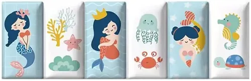 Vista 23 de Paneles de pared 3D autoadhesivos para cabecero de 70.86 pulgadas, diseño de dibujos animados suave anticolisión, acolchado decorativo de pared