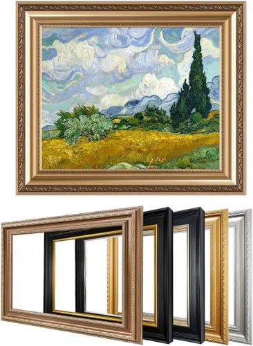 Vista 52 de IPIC - Campo de trigo con cuervos, reproducción artística de Vincent Van Gogh. Lienzo de giclée para decoración del hogar 10#F (20 x 16)
