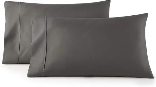 Vista 5 de Funda de almohada 100% algodón ultrasuave de 800 hilos, duradera y sedosa, tejido de satén de algodón puro (funda de almohada tamaño estándar)