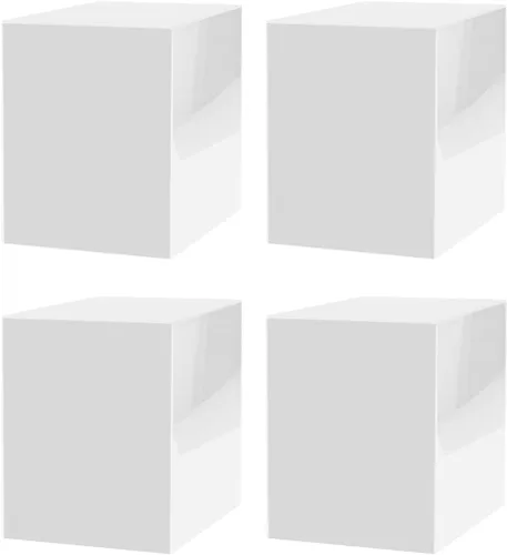 Vista 30 de Caja elevadora de acrílico de 12 x 12 x 16 pulgadas, trono transparente con un lado abierto sin tapa, versátil rectangular Lucite para productos al