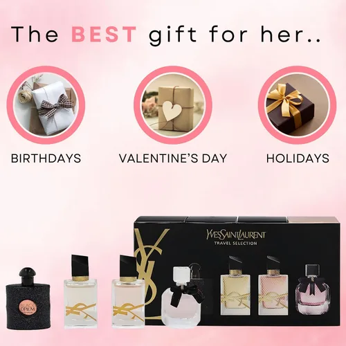 Vista 7 de Yves Saint Laurent YSL Perfume para mujer, set de viaje mini de 4 piezas variadas