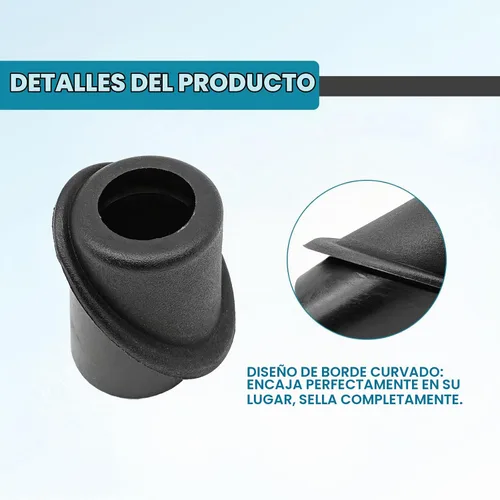 Vista 4 de Base de adaptador de goma para antena - Base de mástil de antena de radio - Compatible con Hyundai Elantra 2000-2006 - 96216-2D000..