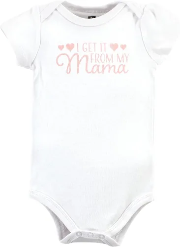 Vista 151 de Hudson Baby baby-girls Cotton Bodysuits 3-pack