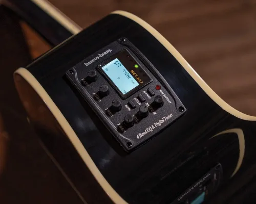 Vista 6 de Washburn EA10B-A Serie Festive Petite Jumbo Cutaway Guitarra Eléctrica Acústica
