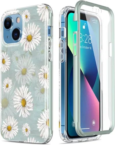 Vista 16 de Esdot Funda protectora para iPhone 13 Mini con protector de pantalla integrado, protección de grado militar con diseños de moda para mujeres