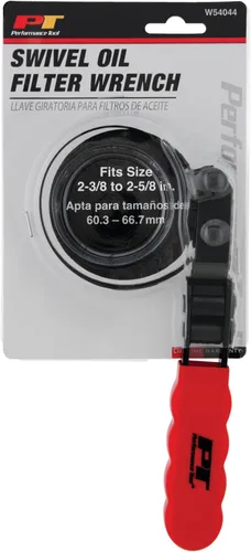 Vista 8 de Performance Tool W54044 - Llave giratoria para filtro de aceite de 2-3/8 a 2-5/8 pulgadas Automotive oil filter removal tool for tight spaces.