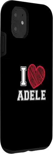 Vista 3 de Funda personalizada para iPhone 11 I Heart Adele First Name I Love Adele