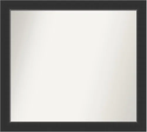 Vista 315 de Amanti Art Espejo personalizado, espejo de baño negro Astor, espejo de pared o espejo de tocador de baño sobre el fregadero (25 x 25 pulgadas)