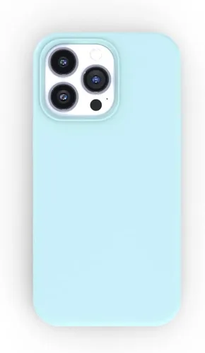 Vista 2 de FELONY CASE - Funda para iPhone 14 Pro Max - Funda de silicona verde pastel Silicona líquida con forro de microfibra antiarañazos, funda