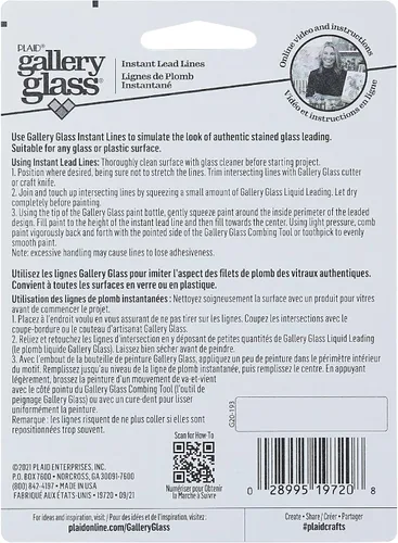 Vista 8 de Gallery Glass, 17041, líneas de plomo de instalación rápida, 18 tiras de 24 x 1/8 pulgadas