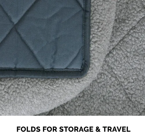 Vista 11 de Furhaven Cama para Perros para Perros Grandes/Medianos, 100% Lavable, Dimensionada para Adaptarse a Jaulas - Almohadilla de Jaula con Borde de Forro
