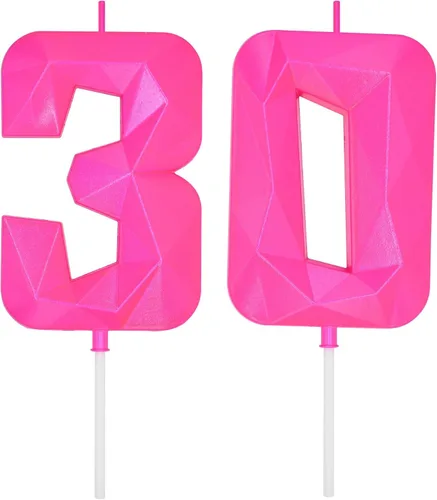 Vista 147 de DERVENTA Vela Grande de Cumpleaños Número 3D Verde Luminoso de 3.7 Pulgadas Celebración de Fiesta Aniversario Decoración Adorno para Pastel 1 Pieza